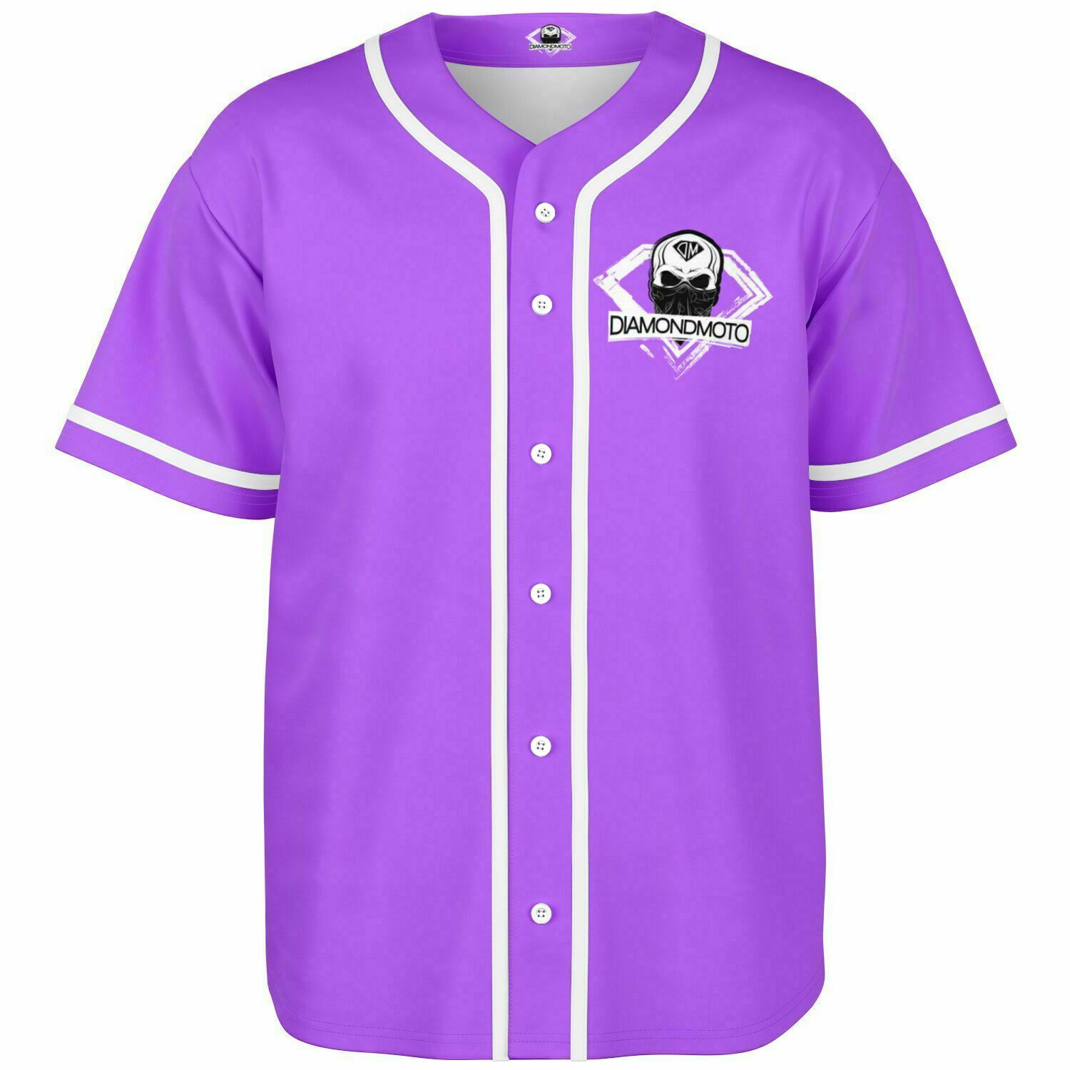 Diamond Moto Baseball Jersey-Light Purple