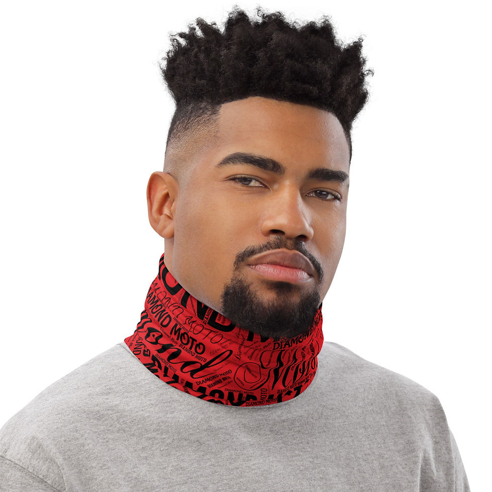 Thumbnail: Diamond Moto Neck Gaiter-Red