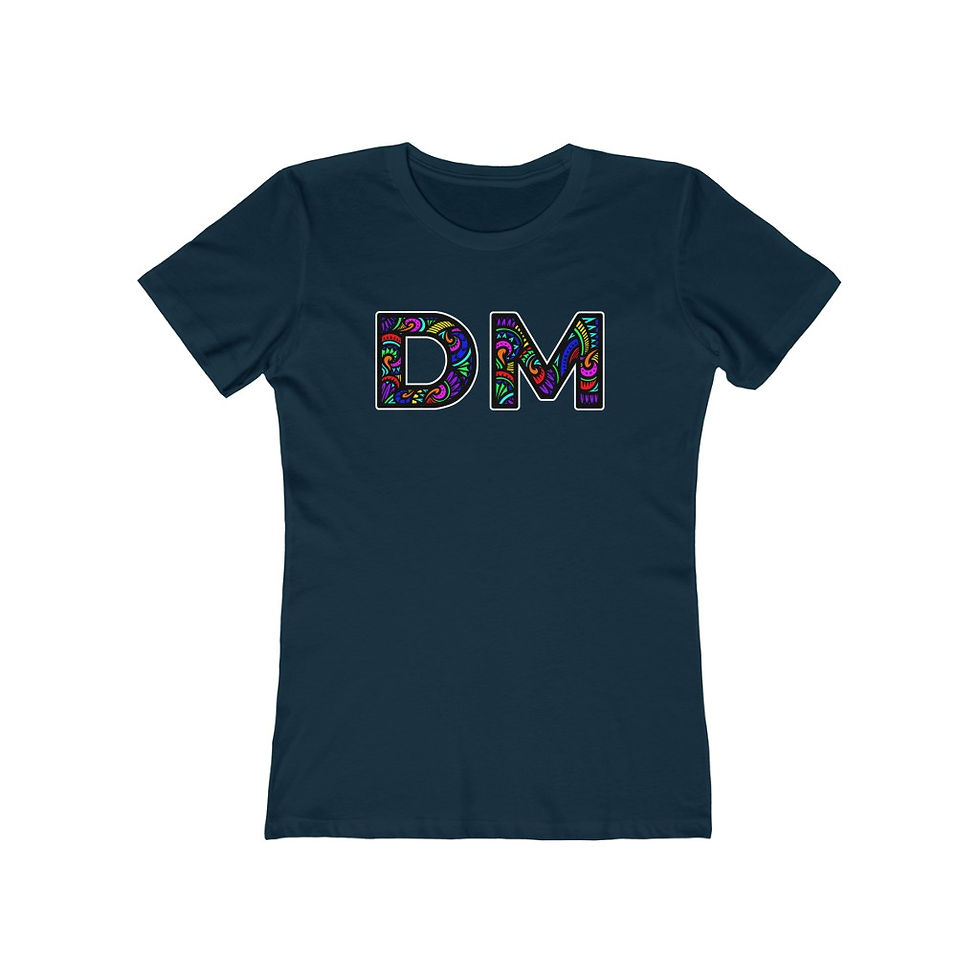 Thumbnail: Diamond Moto DM Tribal-Rainbow Women's T-Shirt-Slim Fit
