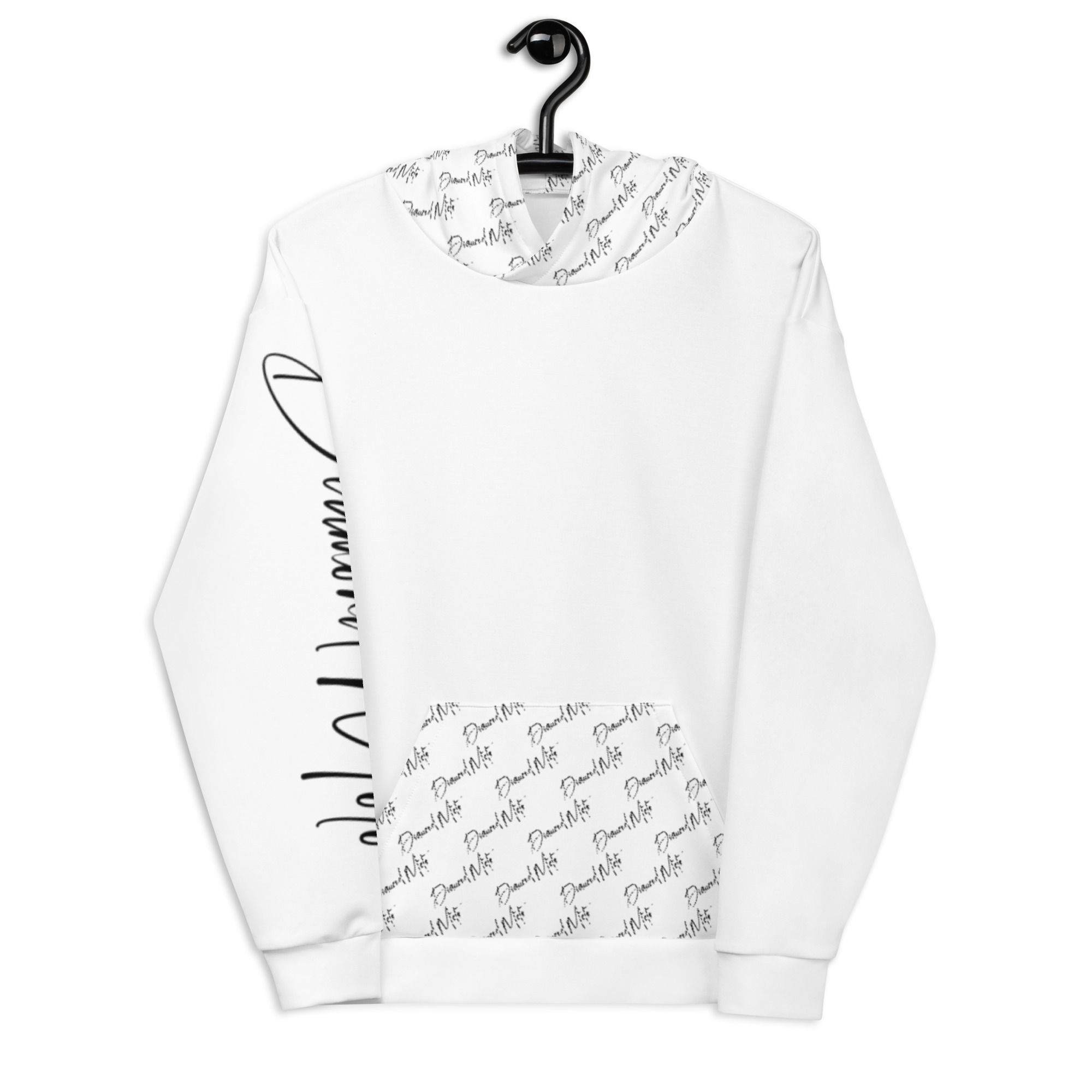 Premium* Diamond Moto Signature Hoodie-White
