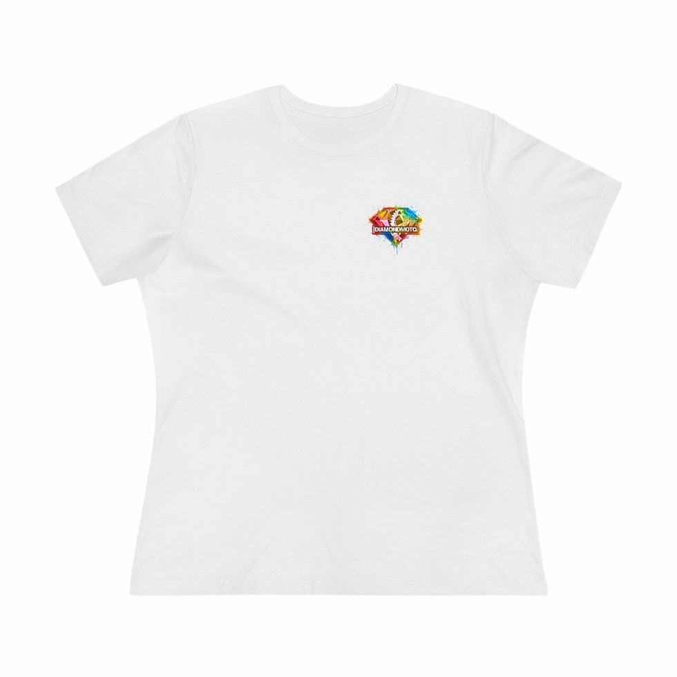 Thumbnail: Diamond Moto Rainbow Women's T-Shirt -Relaxed Fit