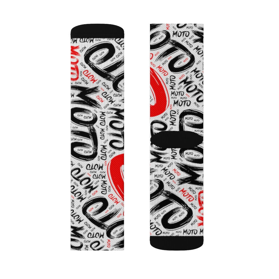 Thumbnail: Moto Socks-White