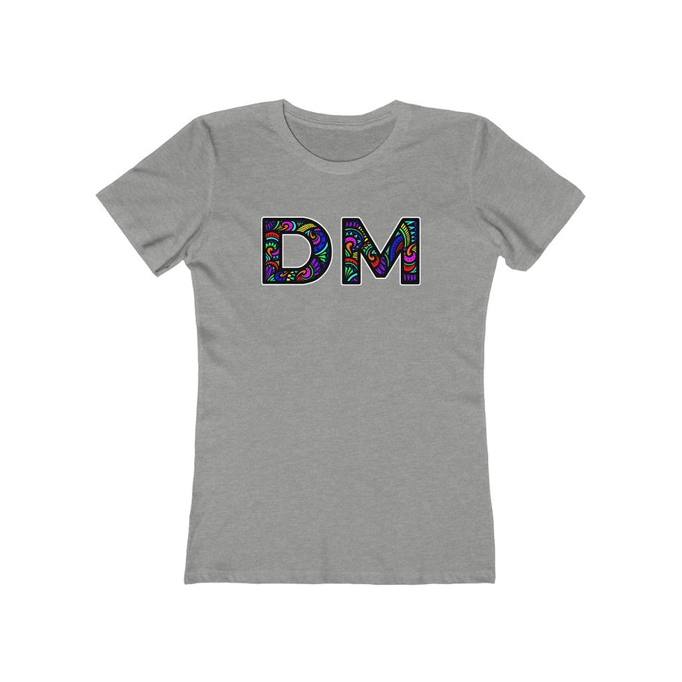 Thumbnail: Diamond Moto DM Tribal-Rainbow Women's T-Shirt-Slim Fit