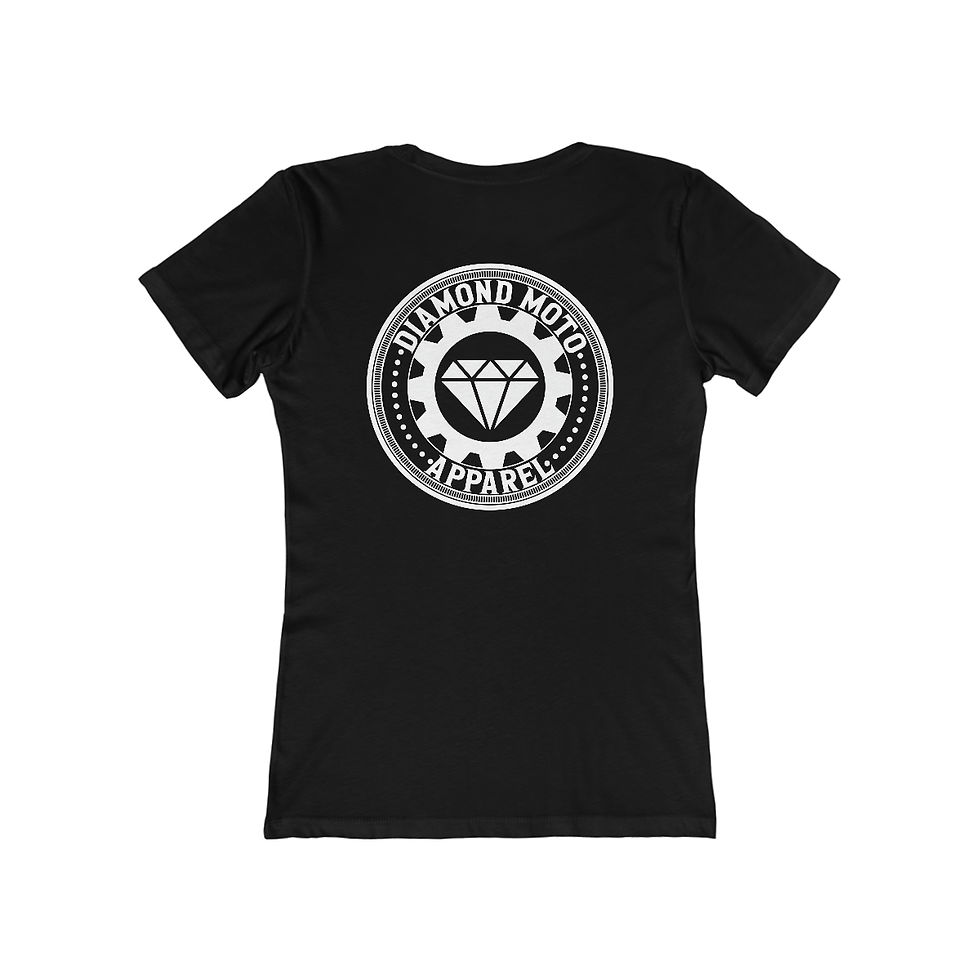 Thumbnail: Diamond Moto Retro 3 Women's T-Shirt-Slim Fit