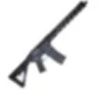 Black AR-15 style rifle