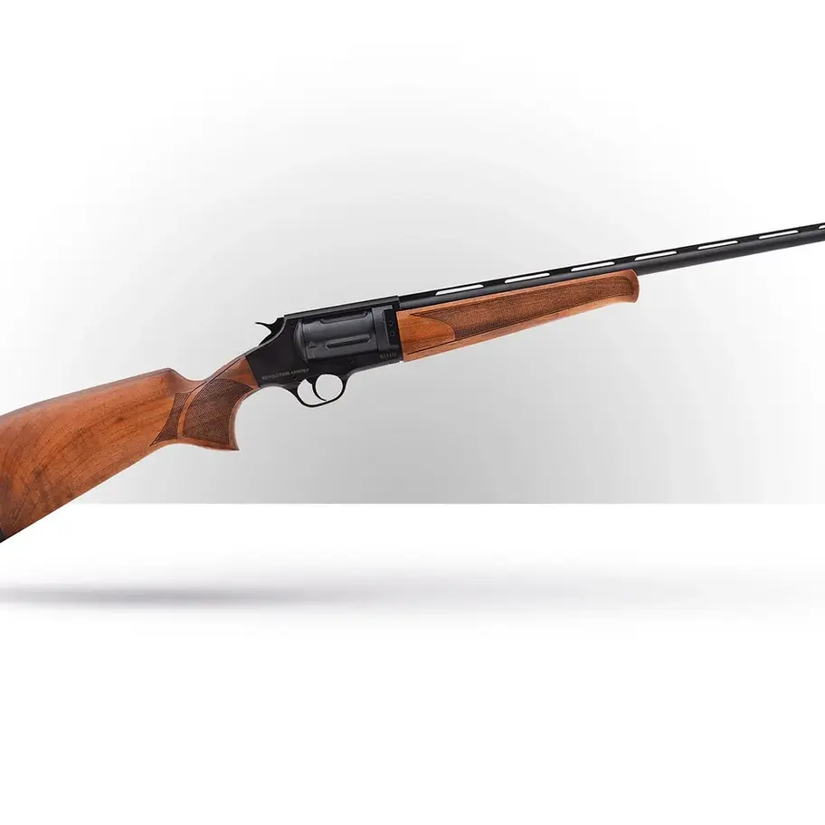 Shotgun with wood stock