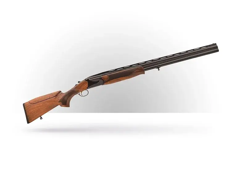 Rifle with wooden stock