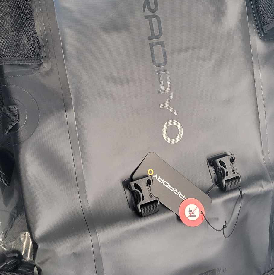 Gray Nosler bag with clips