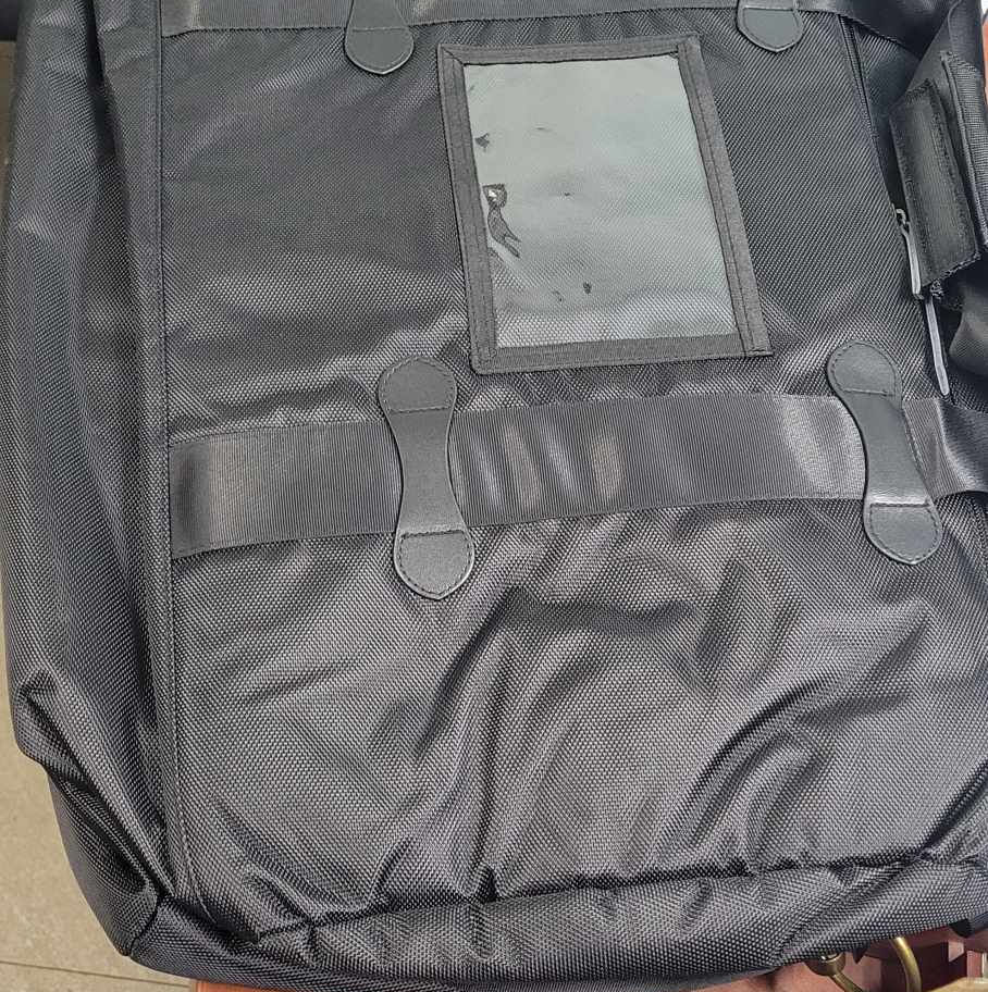 Black soft case with clear pocket