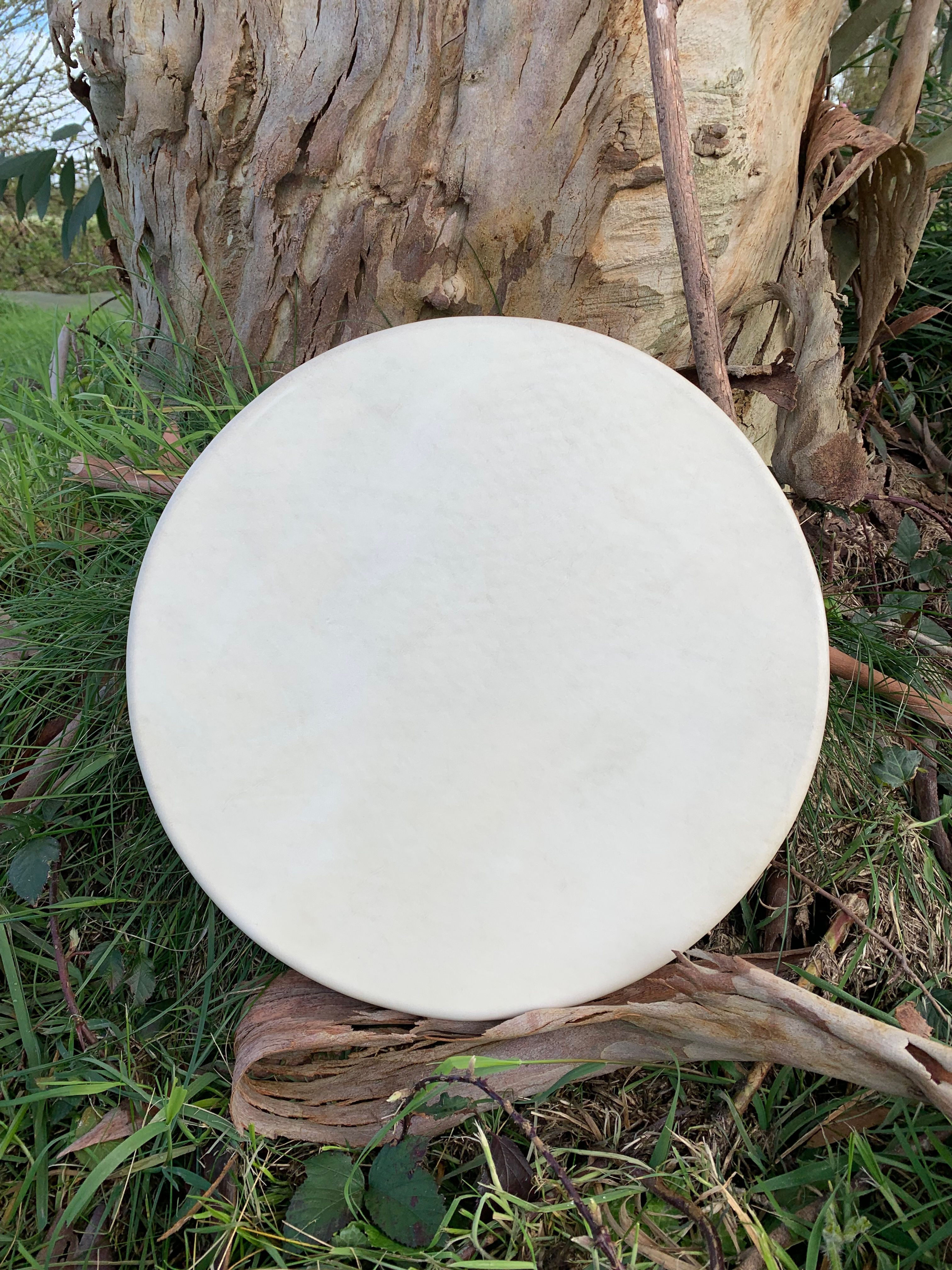 Tambour Taurillon blanc diam 40cm