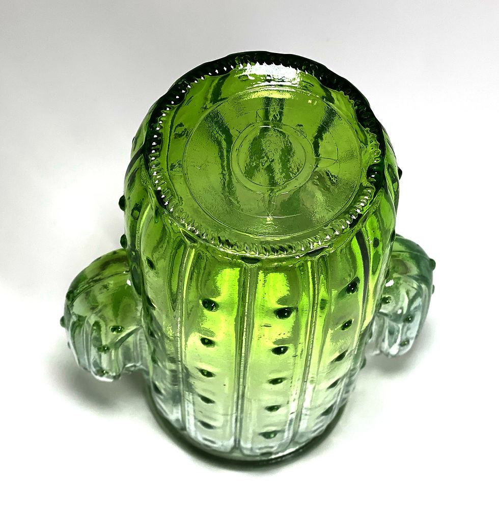 Thumbnail: Glass Cactus Vase in Green or Clear Color