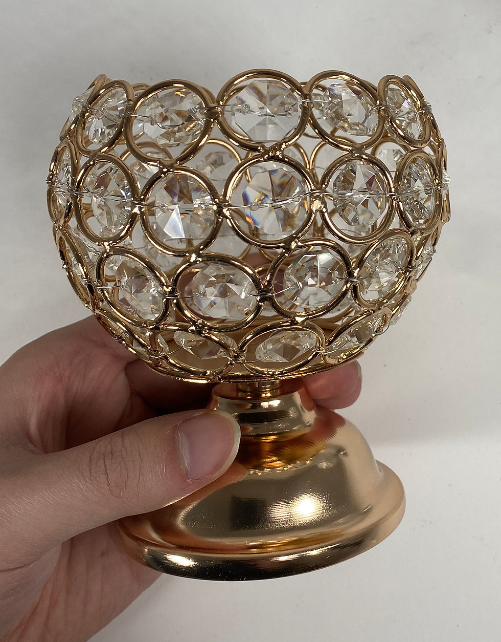 Thumbnail: Candle Holders 4.5" Tall Gold and Silver