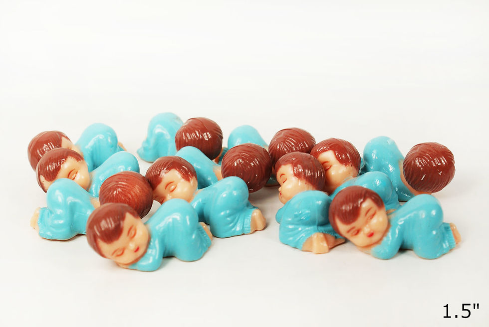 Thumbnail: 0.75" 1" 1.5" Sleeping Boy or Girl Mini Figurine