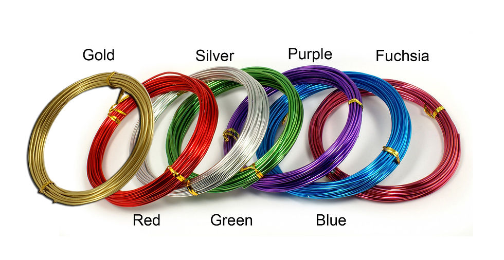 Thumbnail: 2 PC 10 Yards Colored Aluminium Wire
