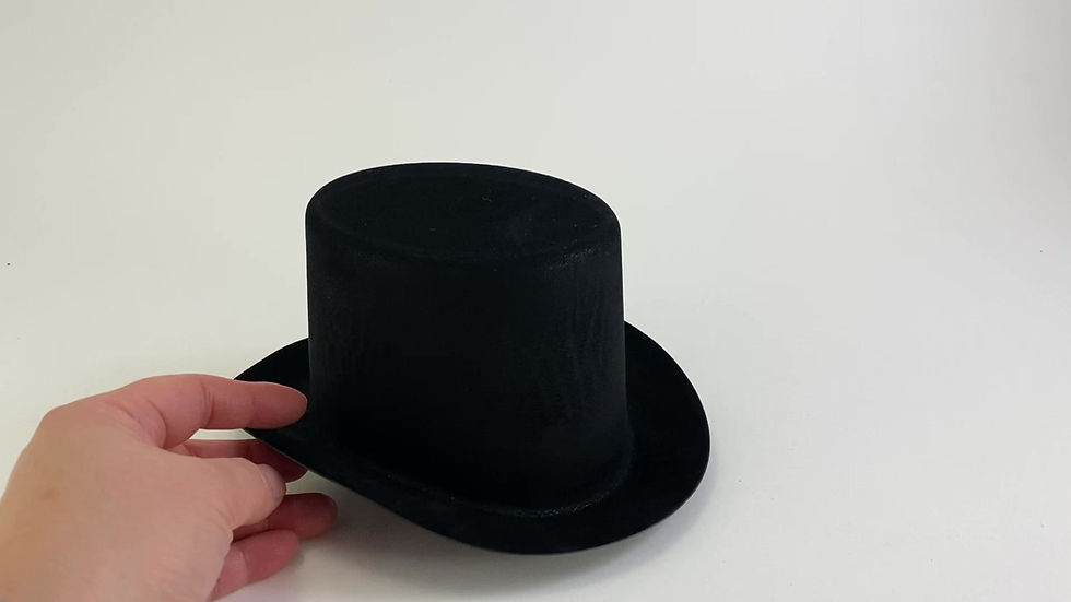 Thumbnail: Mini Black Top Hat 2" 4" 4.5" 6.5" 8"