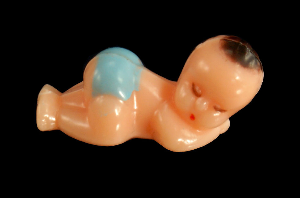 Thumbnail: 0.75" 1" 1.5" Sleeping Boy or Girl Mini Figurine