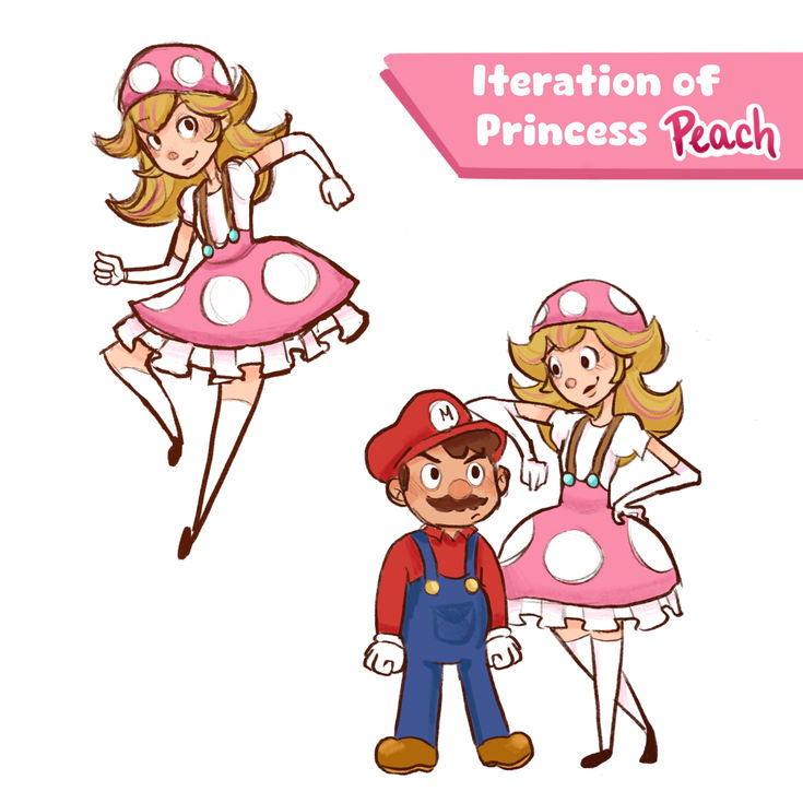 Character Iteration of "Princess Peach"
