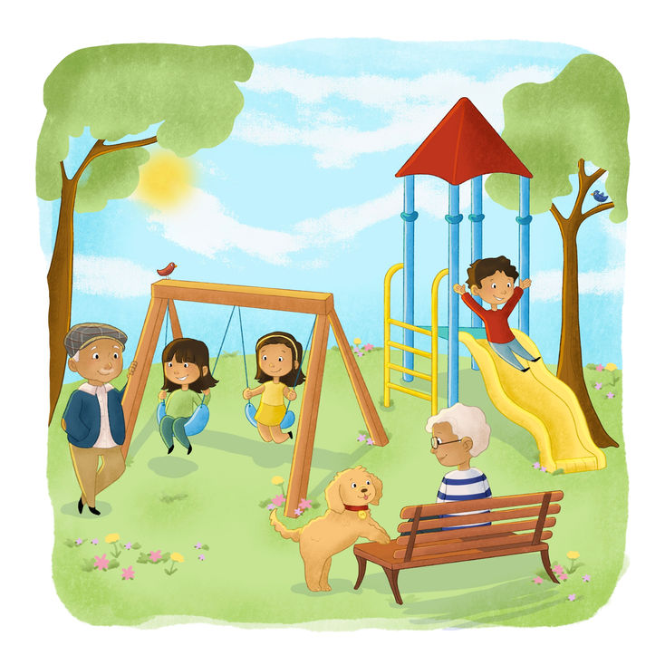 Children's Book Page - Park