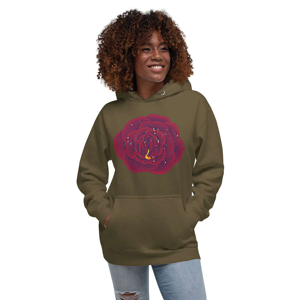 Thumbnail: WET ROSE Unisex Hoodie