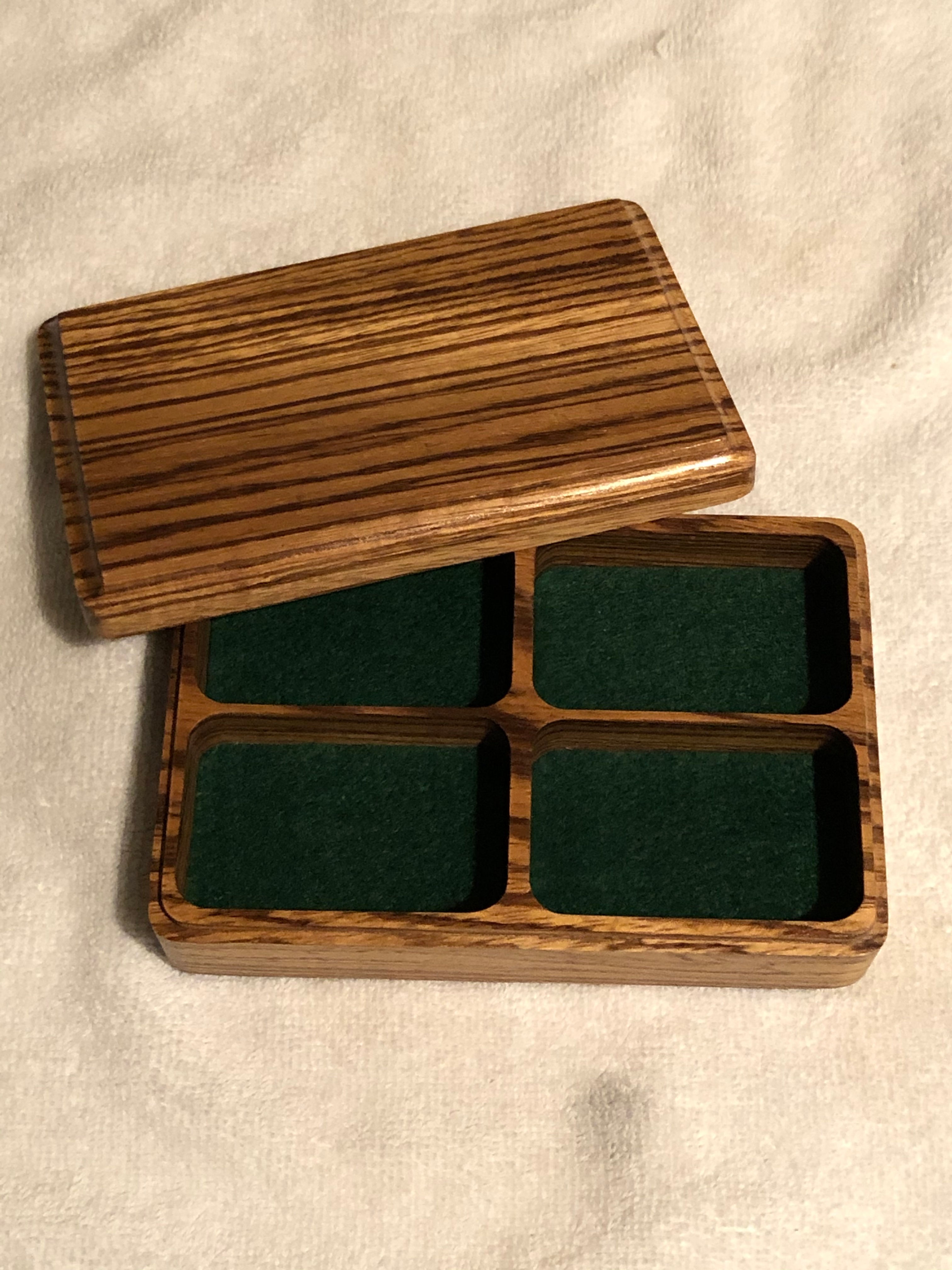 Zebrawood trinket/jewelry box