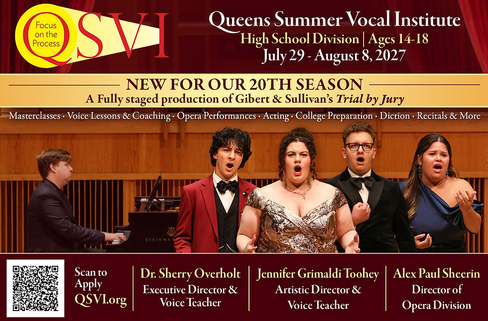 This is a flyer for the hgihs chool division showcasing four students and a pianist. Information can be found below.