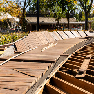 William Hawrelak Park boardwalk.