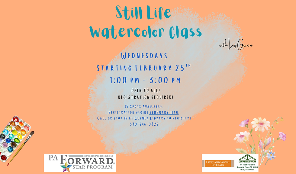 Still Life Watercolor Class