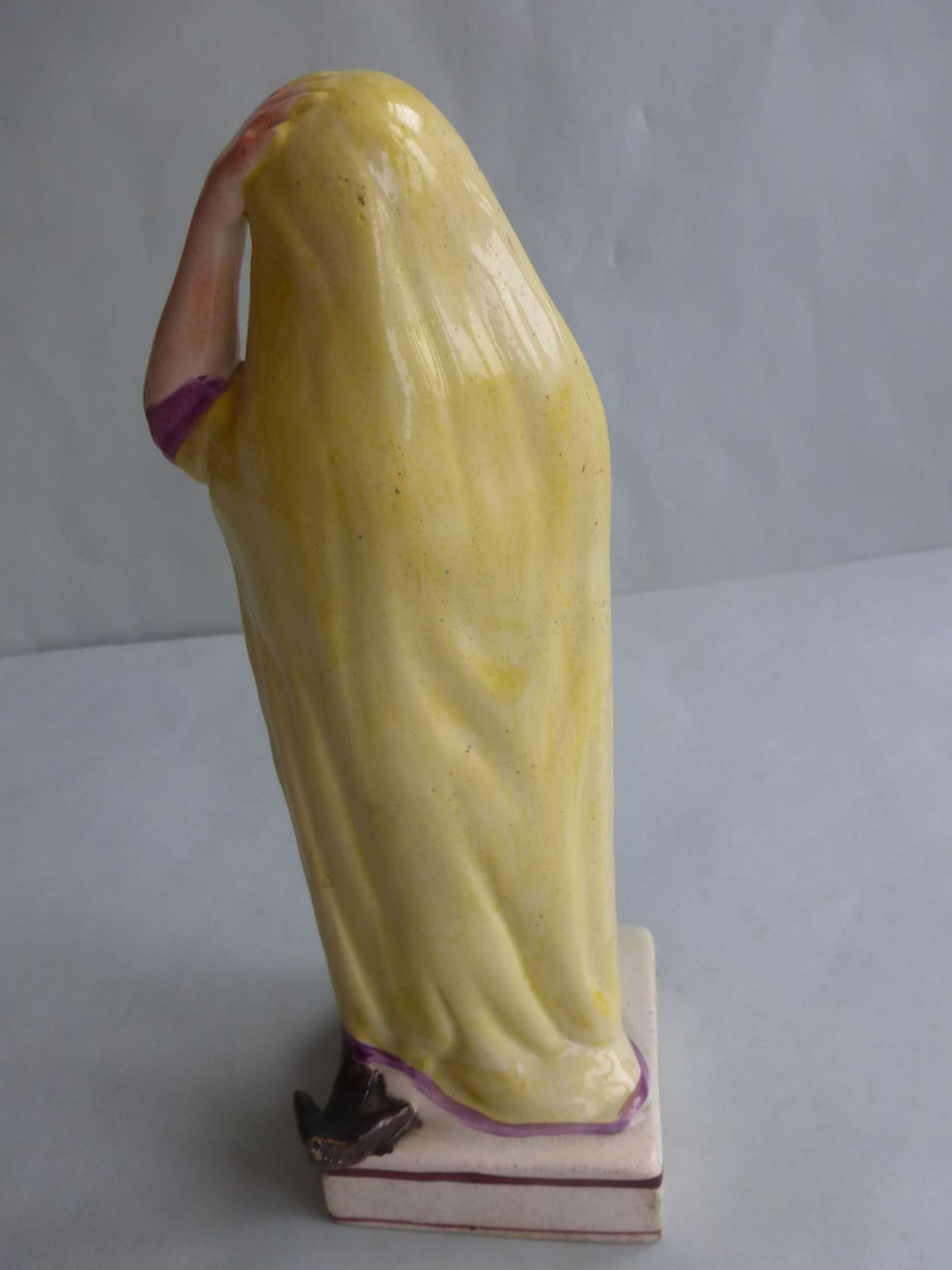 Thumbnail: EARLY 19THC. STAFFORDSHIRE PEARLWARE FIGURE TITLED HOPE Ref # 4500