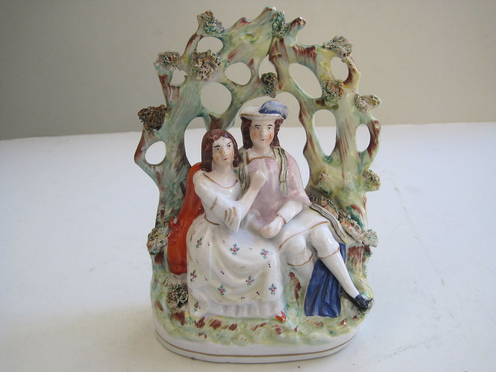 Thumbnail: 19THC STAFFORDSHIRE FIGURE OF ROMEO AND JULIETT BY THOMAS PARR