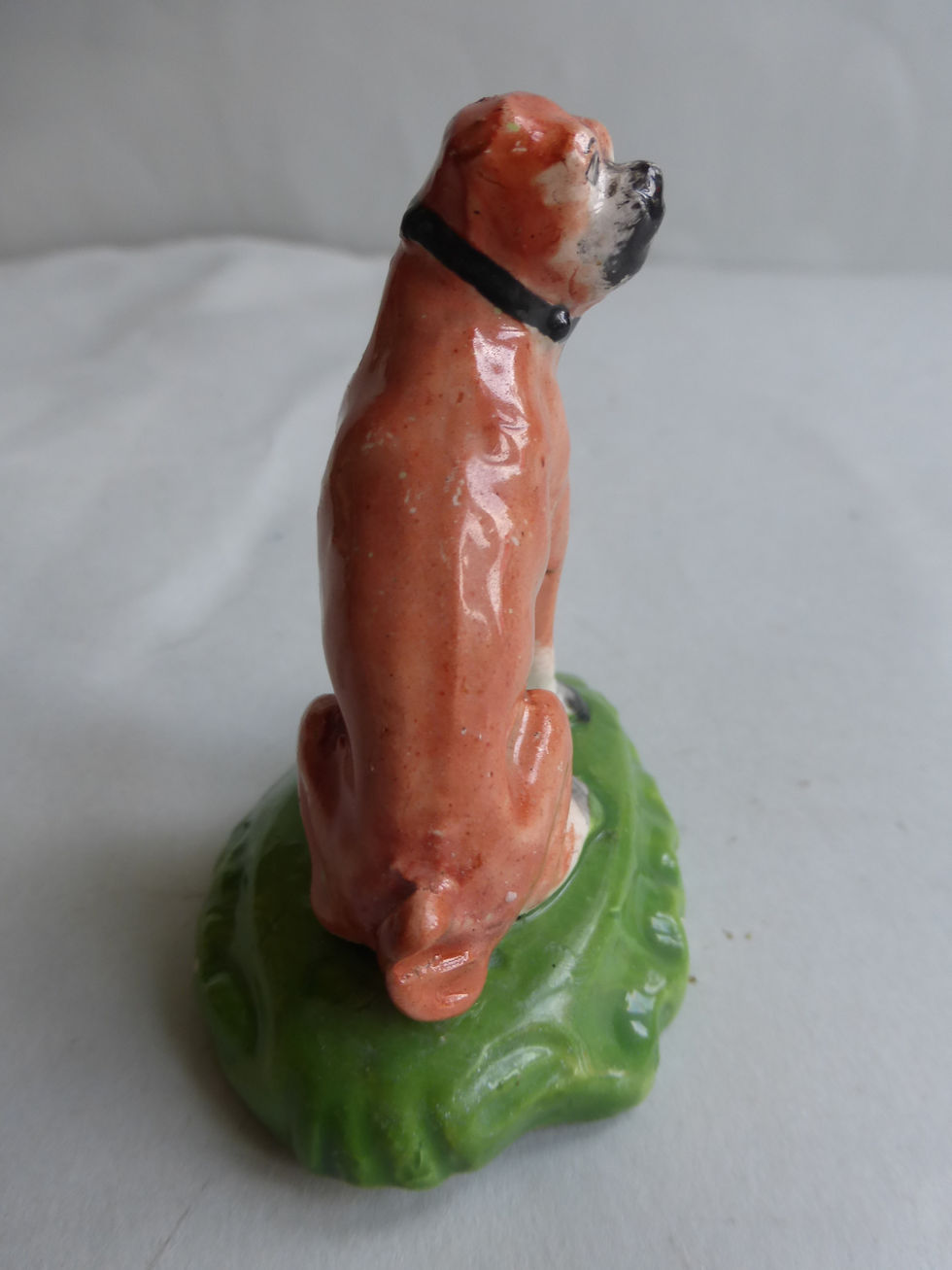 Thumbnail: 19THC STAFFORDSHIRE PEARLWARE PUG DOG