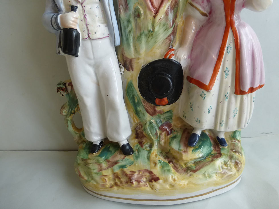 Thumbnail: 19THC STAFFORDSHIRE WATCHHOLDER KENT AND PARR