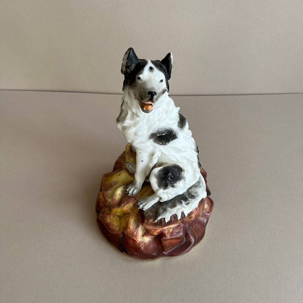 Thumbnail: Rare 19thc. Pearlware Staffordshire Dog of AlcidiadesRef # 4877