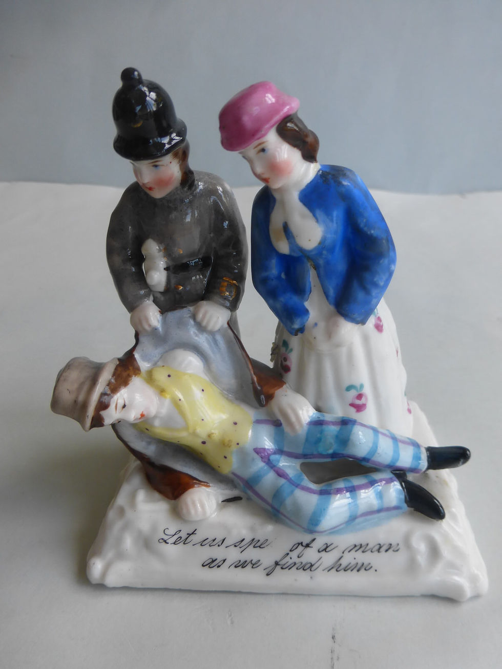 RARE 19THC. FAIRING 'Let us speak of the man, as we find him' Group X Ref # 4345