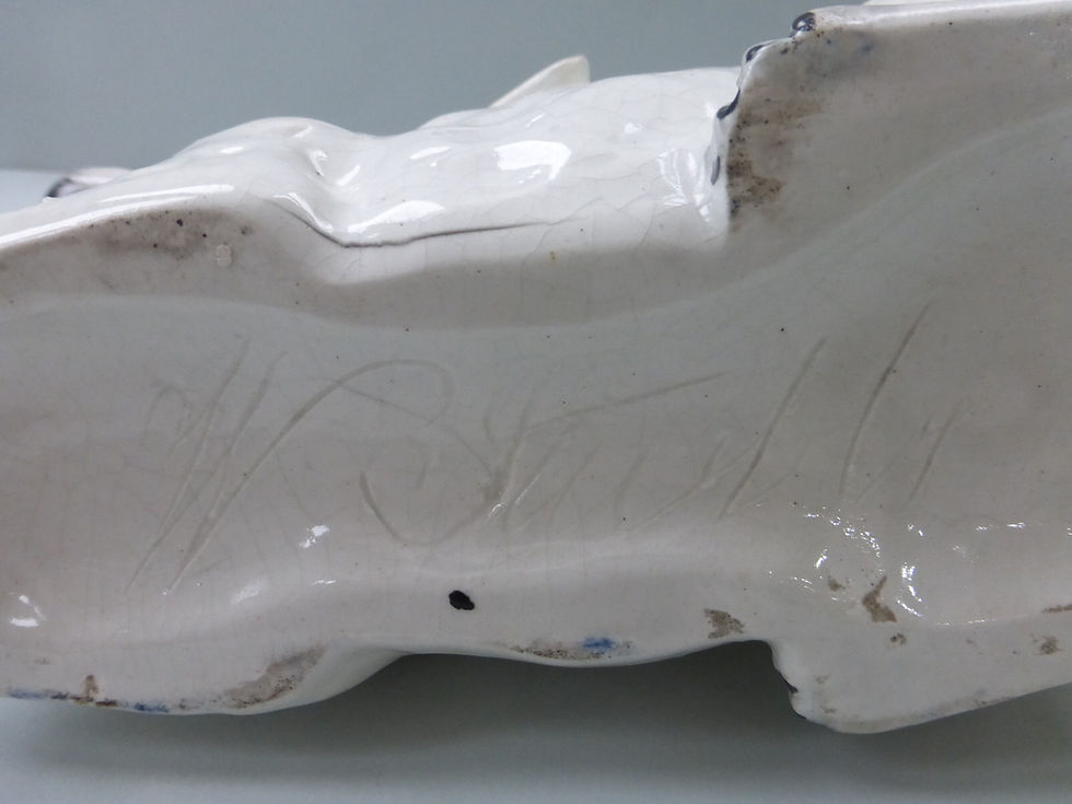 Thumbnail: Rare 19thc. Staffordshire of a Large Rabbit Ref. 3718
