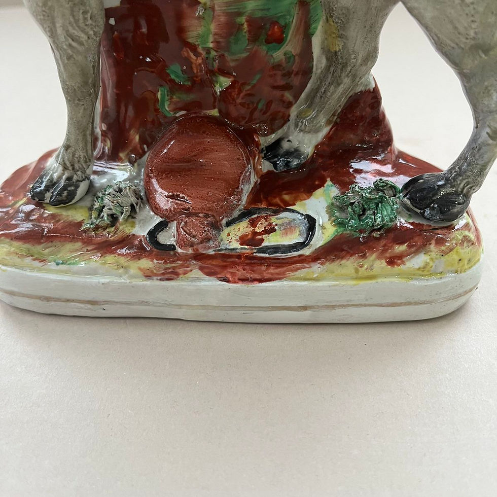 Thumbnail: Rare 19thc. Staffordshire Camel  Ref # 5067