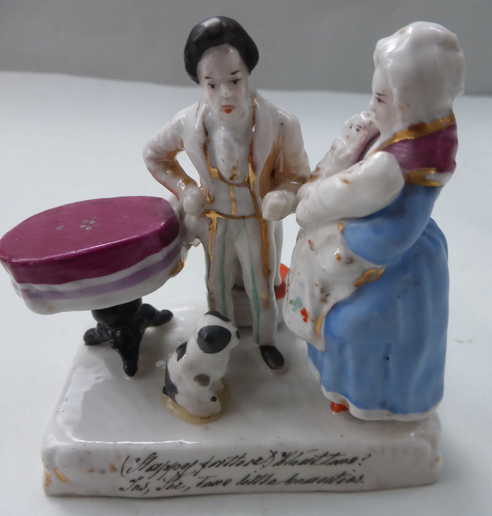 19THC.  FAIRING TITLED HAPPY FATHER, WHAT TWO, YES SIR, 2 LITTLE BEAUTIES