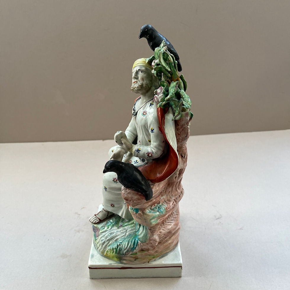 Thumbnail: Late 18thc early 19thc Staffordshire Pearlware figure ELIJAH Ref # 5073