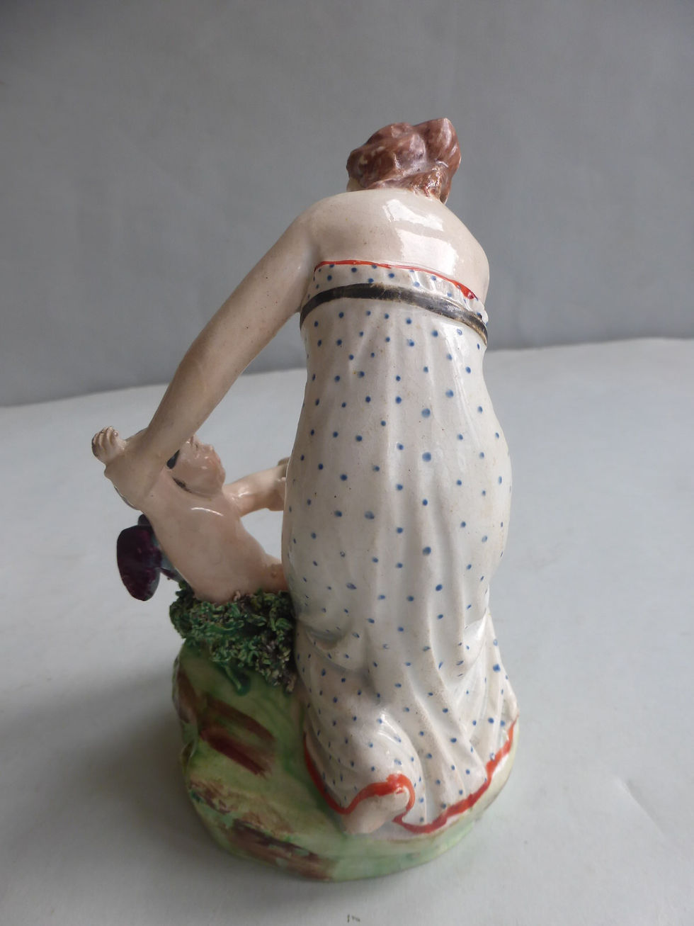 Thumbnail: Early 19thc. Pearlware Staffordshire Venus & Cupid - Ref # 4747