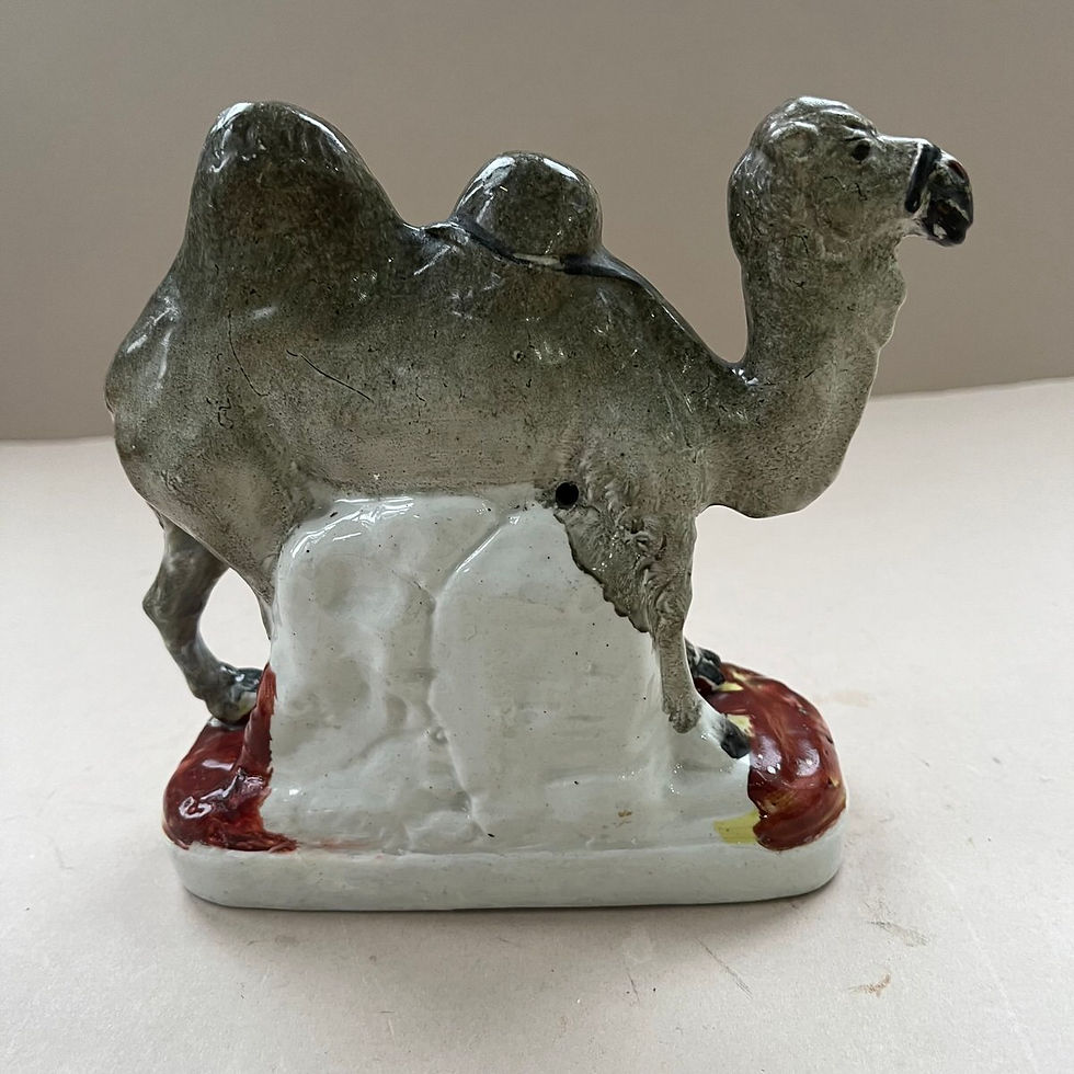 Thumbnail: Rare 19thc. Staffordshire Camel  Ref # 5067