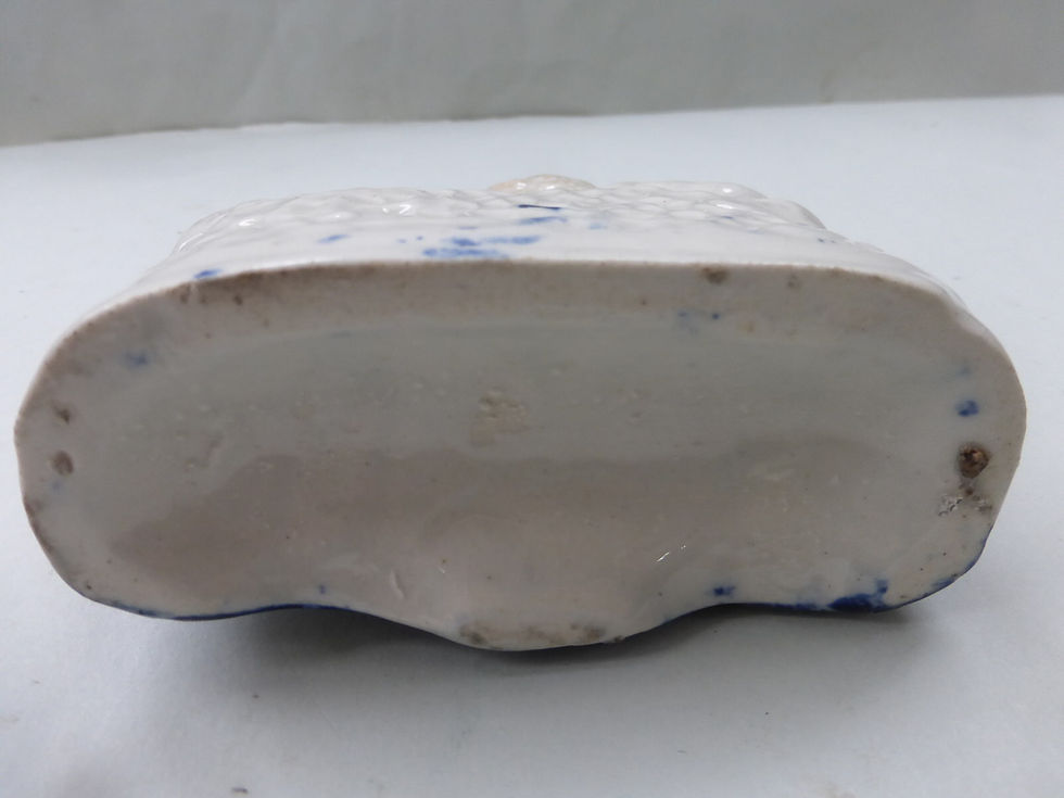 Thumbnail: 19thc. Staffordshire Inkwell of Spaniels. Ref. 3712