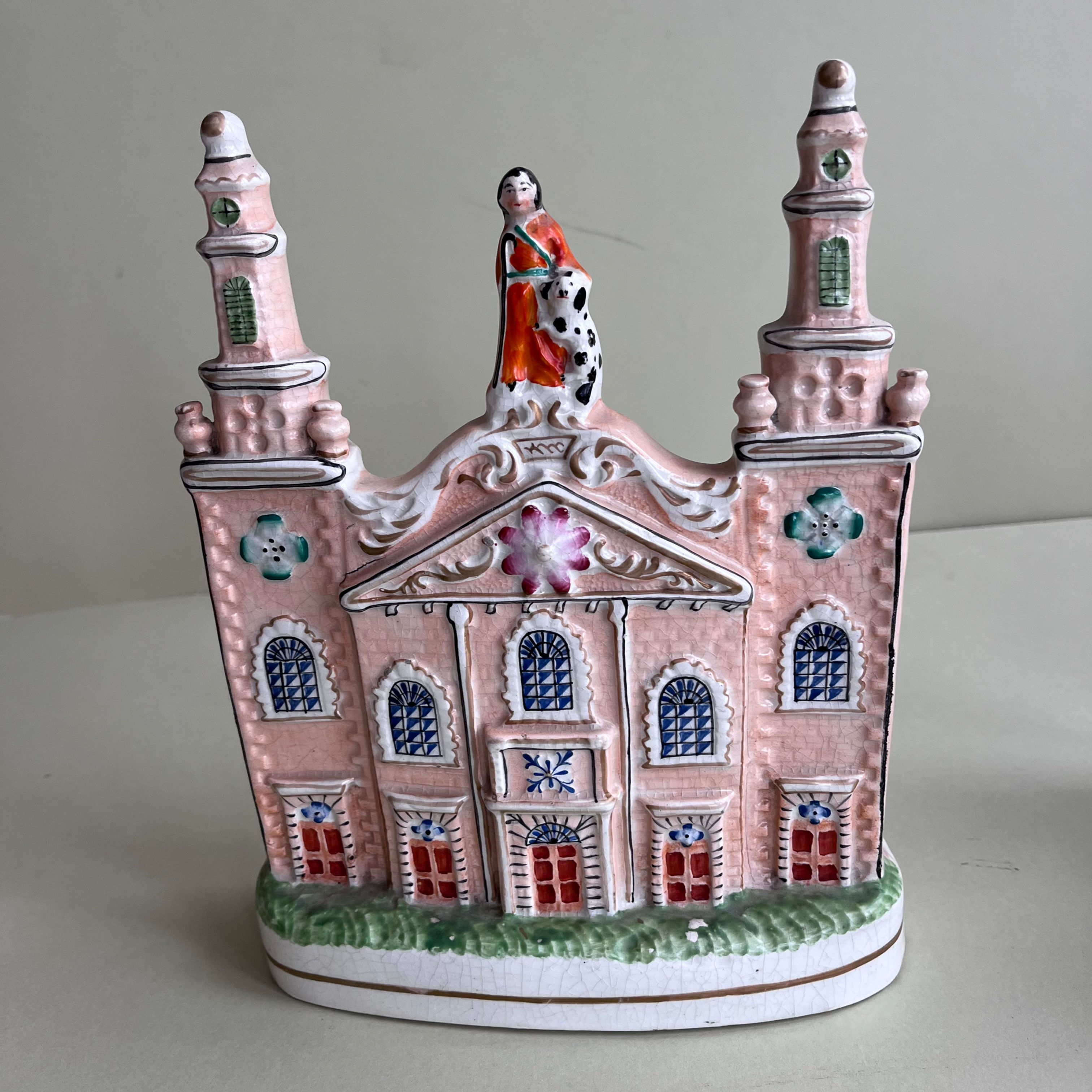 Rare 19thc. Staffordshire model of Stately Home? c.1850 Ref # 5197