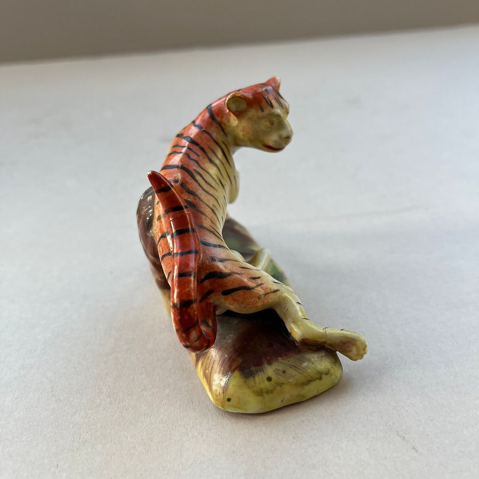 Thumbnail: Rare 19thc. Staffordshire Pearlware figure of Tiger c.1840 Ref # 5090