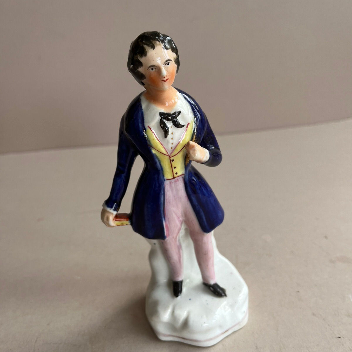 UNUSUAL 19THC. STAFFORDSHIRE PORTRAIT FIGURE SIR ROBERT PEEL?