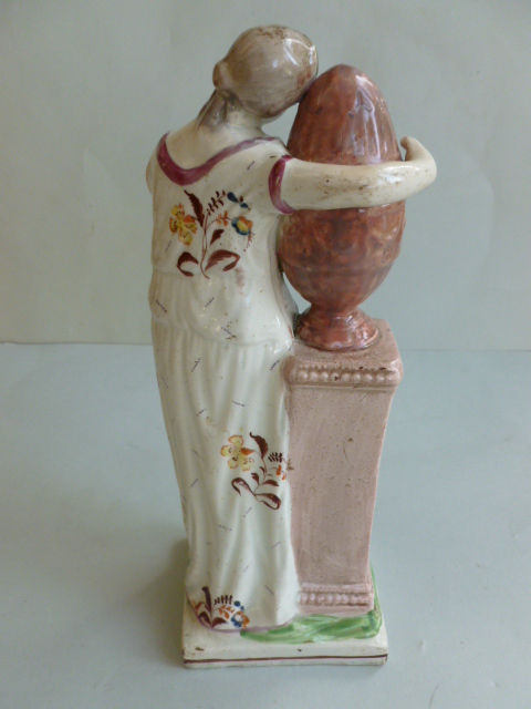 Thumbnail: 19THC. STAFFORDSHIRE PEARLWARE RELIGIOUS FIGURE
