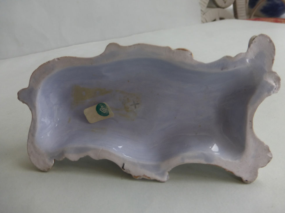 Thumbnail: Superb Pair 19thc. Staffordshire Porcellanous Poodles on Lilac base. Ref # 4432