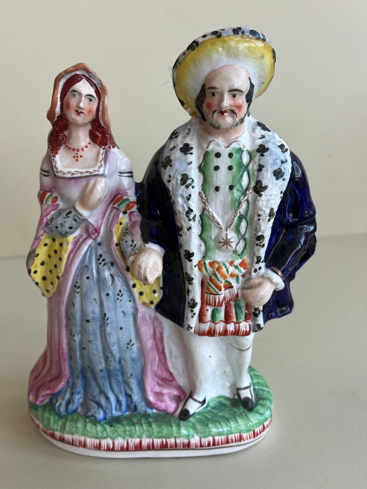 RARE 19THC. STAFFORDSHIRE THEATRICAL OF HENRY VIII rEF # 5188