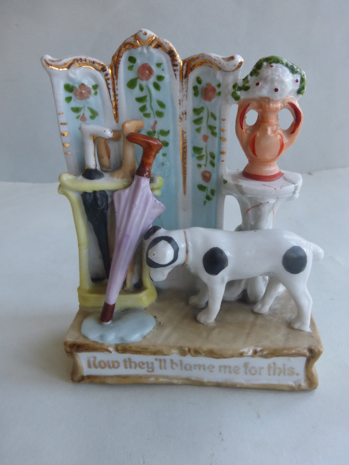 Late 19thc Fairing NOW THEY'LL BLAME ME FOR THIS Ref # 4725