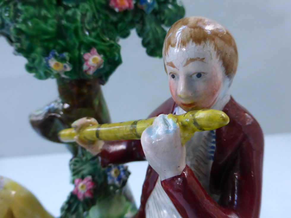 Thumbnail: 19THC. PEARLWARE GROUP OF MUSICIANS
