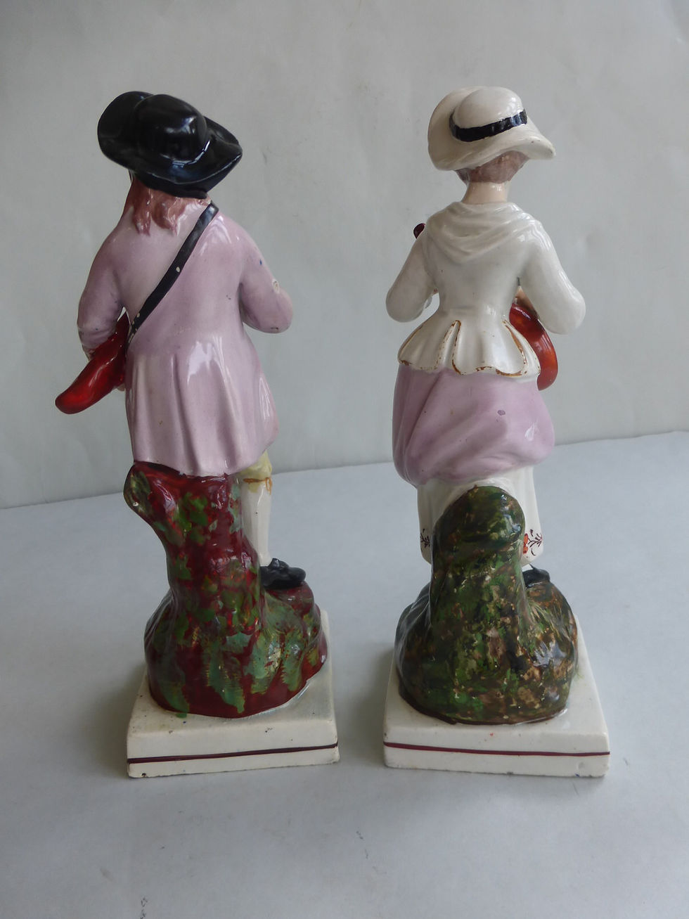 Thumbnail: Matched Pair early 19thc. Staffordshire Pearlware figures of Musicians Ref # 465