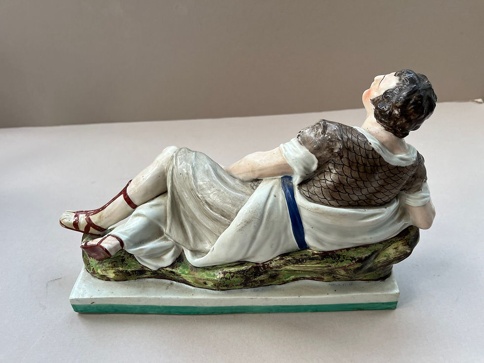 Thumbnail: Superb Pair of late 18thc. Staffordshire Pearlware Anthony & Cleopatra Ref #5041